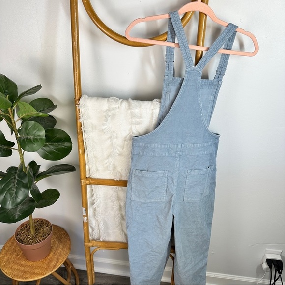 Aerie Blue Corduroy Overalls sz XS - Picture 6 of 9